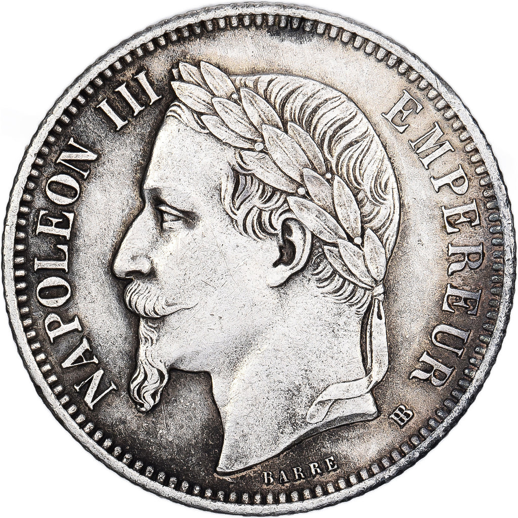 Francja, Napoleon III, Franc, Napoléon III, 1868, Strasbourg, Srebro