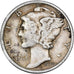 United States, Dime, Mercury Dime, 1936, U.S. Mint, Silver, EF(40-45), KM:140