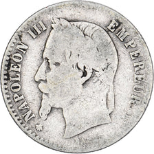 Francia, Napoleon III, 50 Centimes, Napoléon III, 1867, Paris, Argento, MB