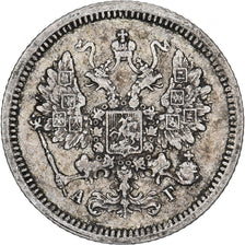 Russia, Nicholas II, 10 Kopeks, 1887, Saint Petersburg, Srebro, EF(40-45)