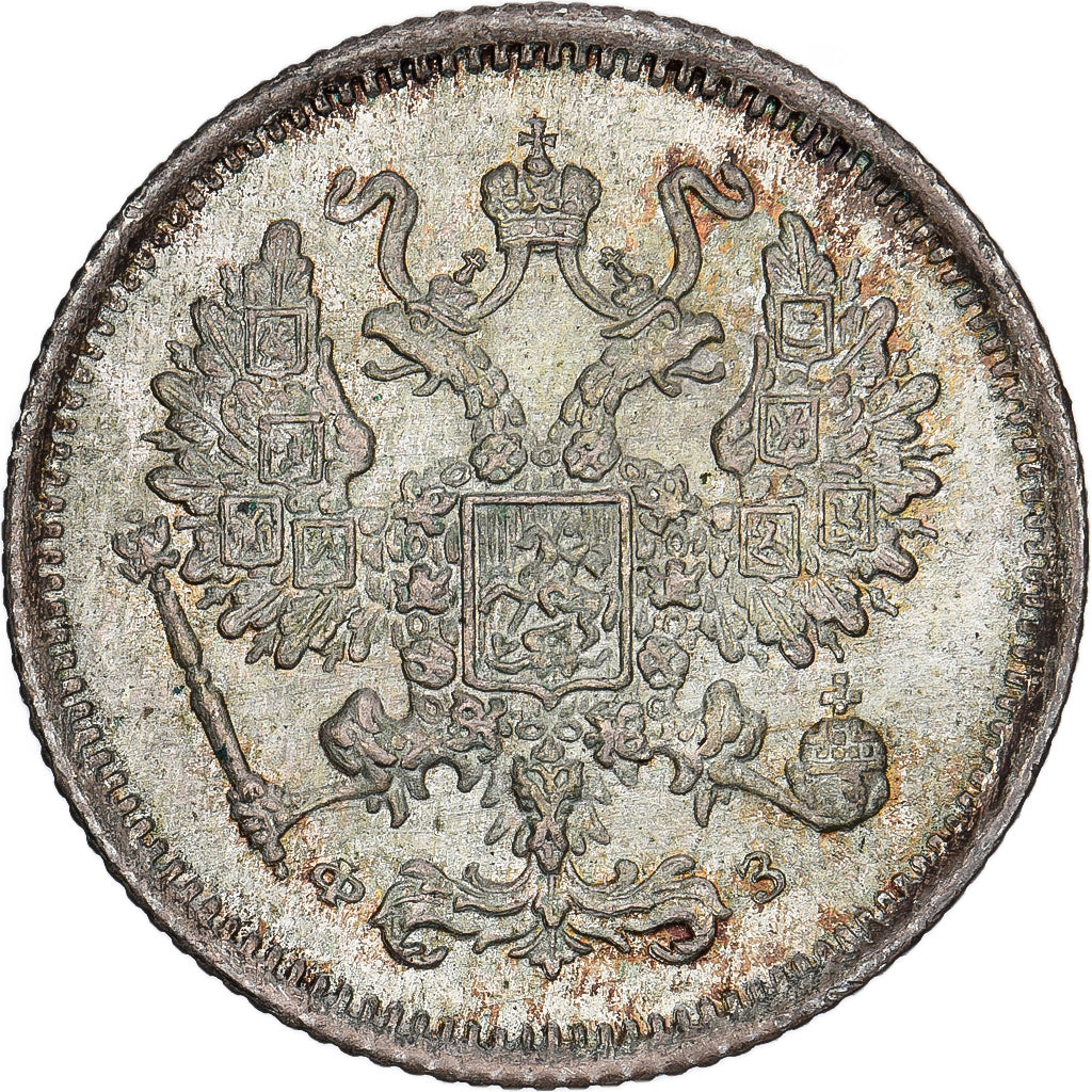 Russia, 10 Kopeks, 1900, Saint Petersburg, Argento, BB+