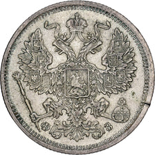 Russia, Nicholas II, 20 Kopeks, 1901, Saint Petersburg, Argento, BB, KM:22a.1