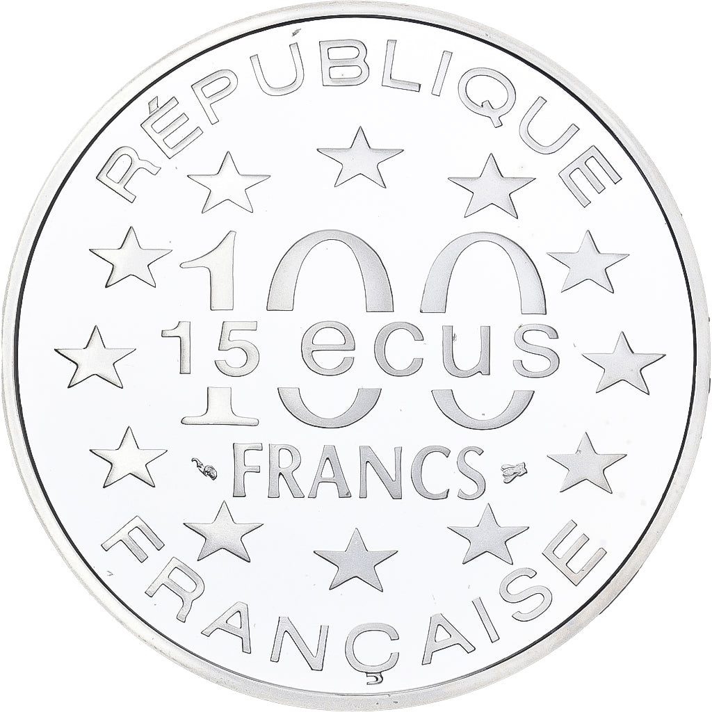 Frankreich, 100 Francs, Porte de Brandebourg, 1993, MDP, PP, Silber, STGL