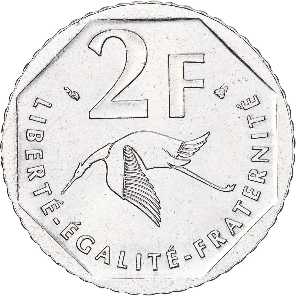 Frankrijk, 2 Francs, Guynemer, 1997, Paris, Nickel, PR, KM:1187