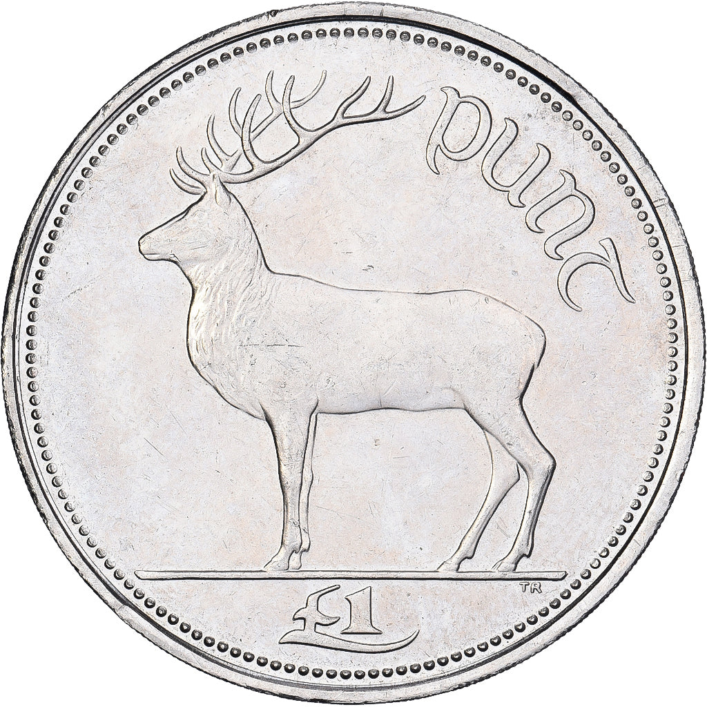 REPUBBLICA D’IRLANDA, Punt, Pound, 2000, Rame-nichel, BB, KM:27