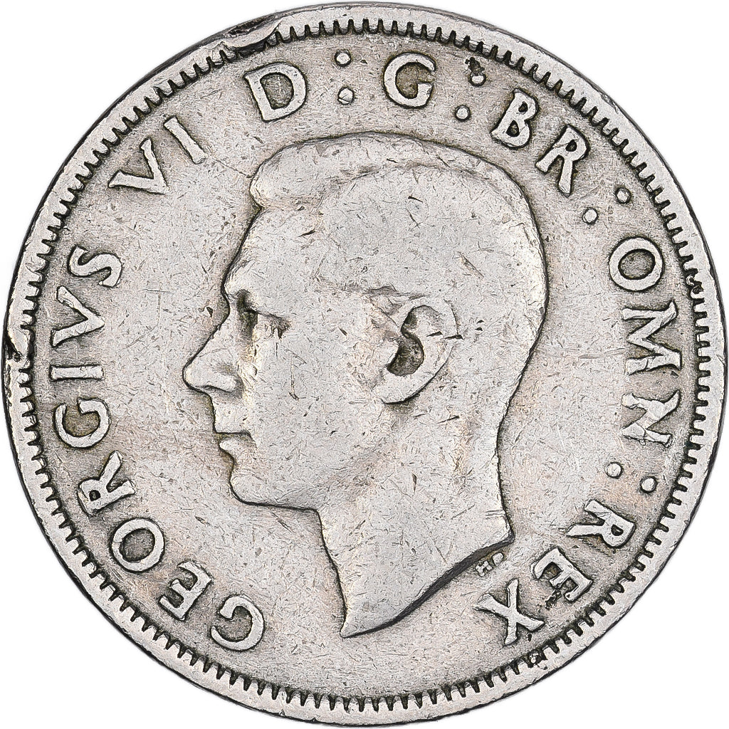 Großbritannien, George VI, 2 Shillings, 1948, London, Kupfer-Nickel, S, KM:865