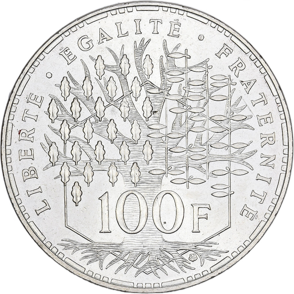 Frankreich, 100 Francs, Panthéon, 1989, Paris, Silber, SS+, Gadoury:898