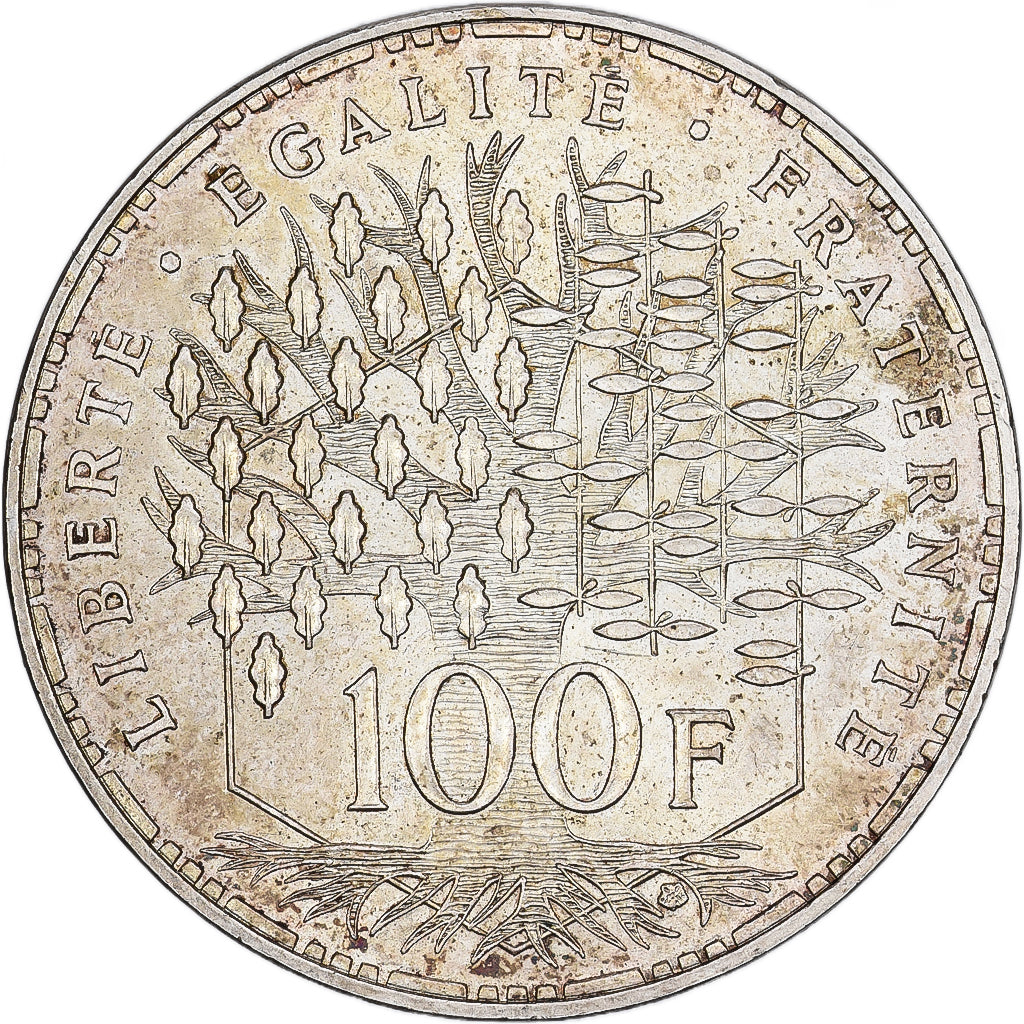 Frankreich, 100 Francs, Panthéon, 1989, Paris, Silber, VZ, Gadoury:898