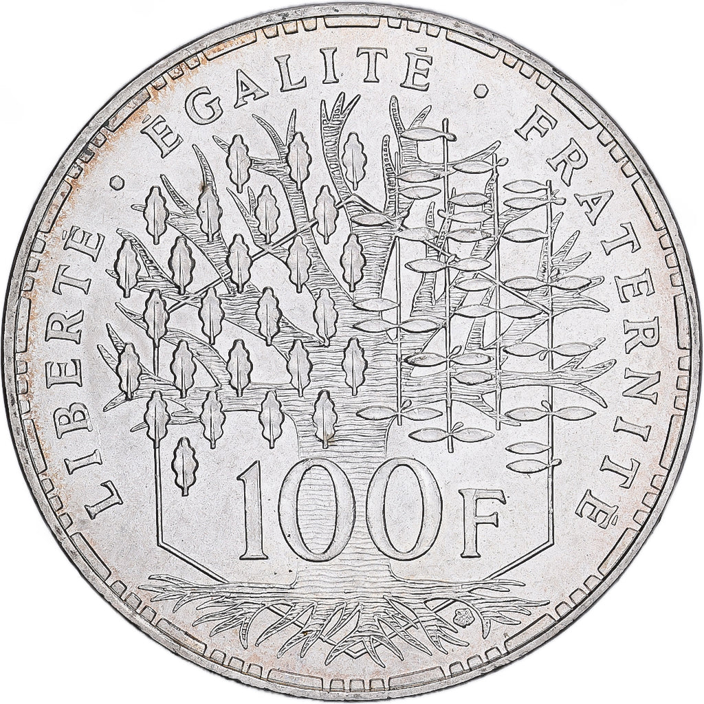 France, 100 Francs, Panthéon, 1985, Paris, Silver, AU(55-58), Gadoury:898