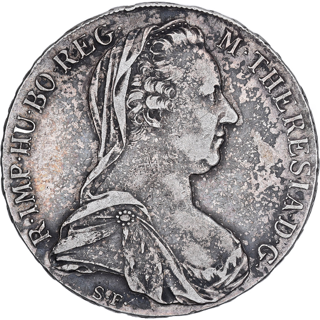 Austria, Maria Theresa, Thaler, 1780, Vienna, Restrike, Argento, MB+
