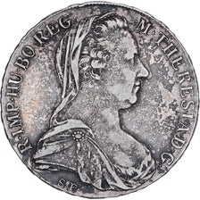 Austria, Maria Theresa, Thaler, 1780, Vienna, Restrike, Argento, MB+