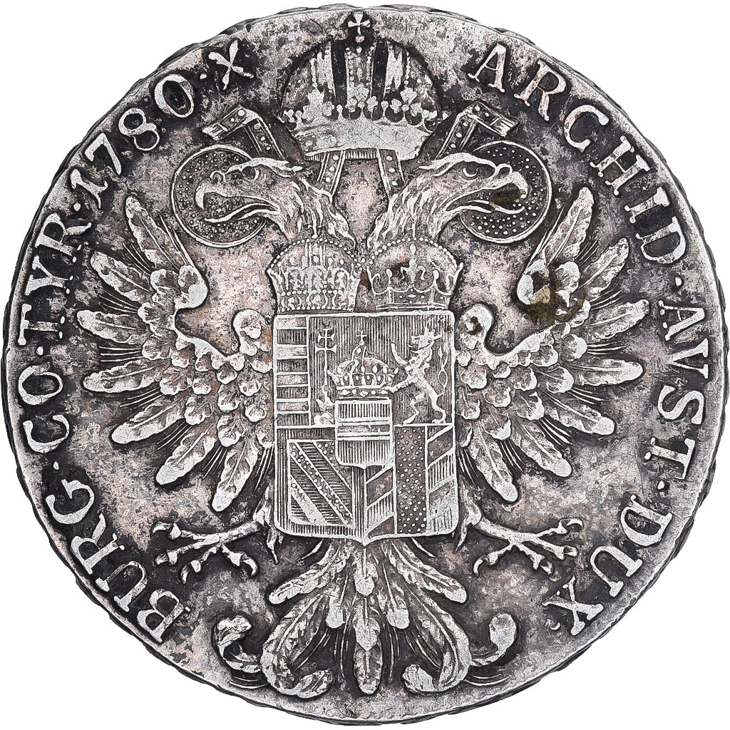 Austria, Maria Theresa, Thaler, 1780, Vienna, Restrike, Argento, MB+