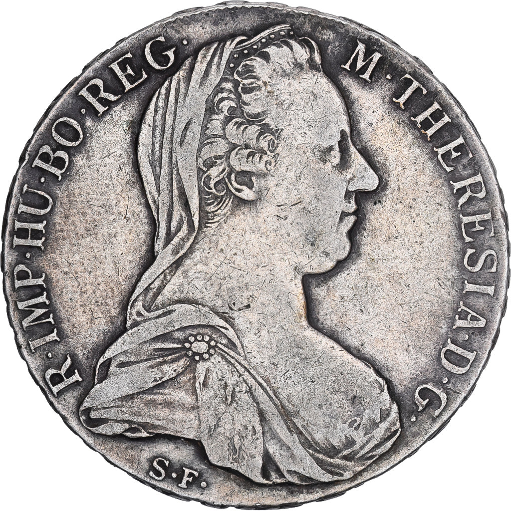 Autriche, Maria Theresa, Thaler, 1780, Vienne, Refrappe, Argent, XF40