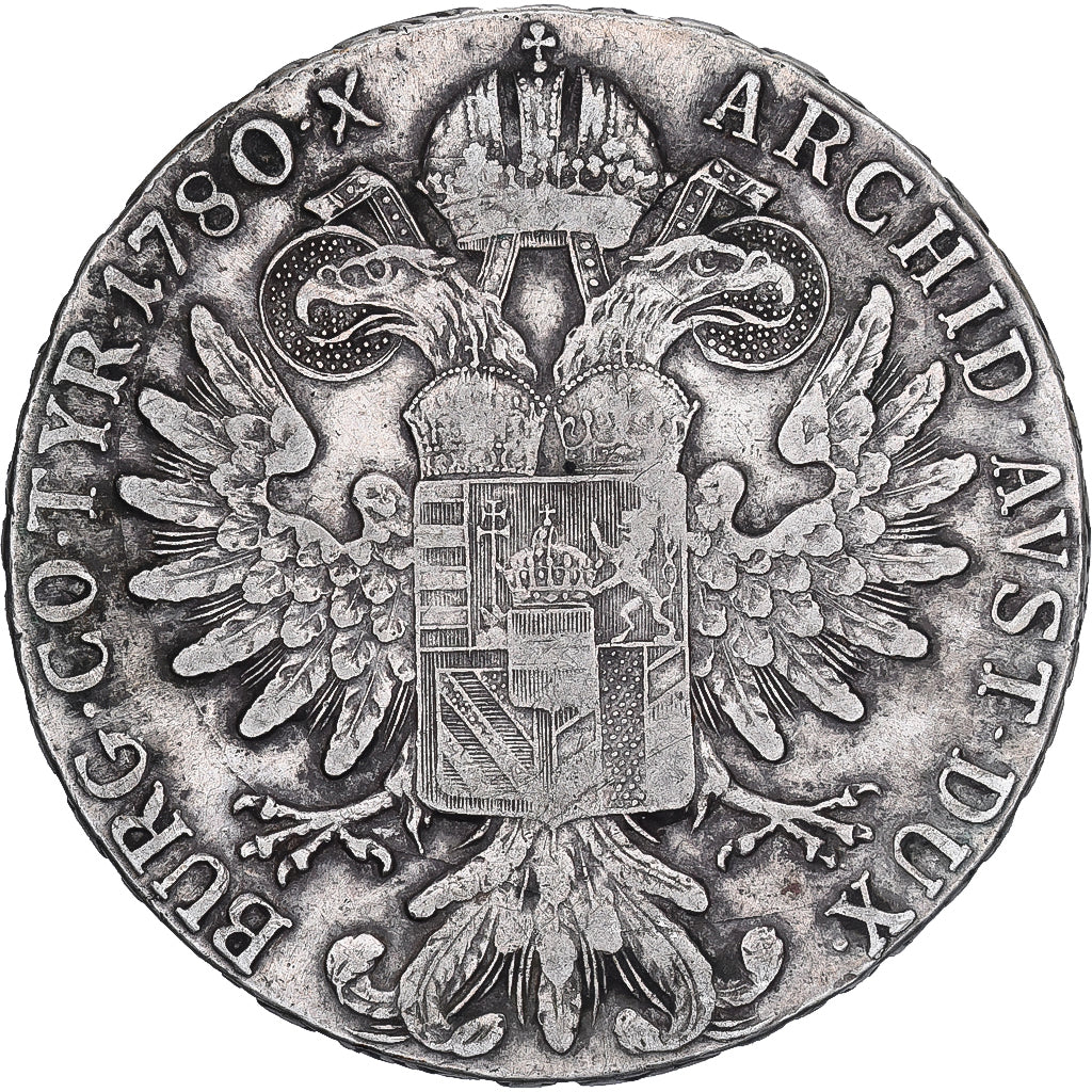 Autriche, Maria Theresa, Thaler, 1780, Vienne, Refrappe, Argent, XF40