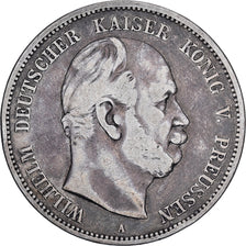 GERMAN STATES, 5 Mark, 1876, Berlin, KM #503, VF(30-35), Silver, 27.37