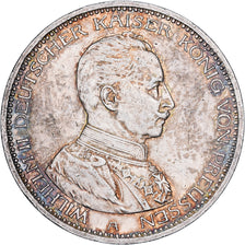 Stati tedeschi, PRUSSIA, Wilhelm II, 5 Mark, 1914, Berlin, Argento, BB+, KM:536