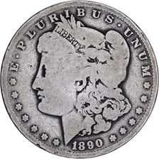 États-Unis, Dollar, Morgan, 1890, New Orleans, Argent, TB