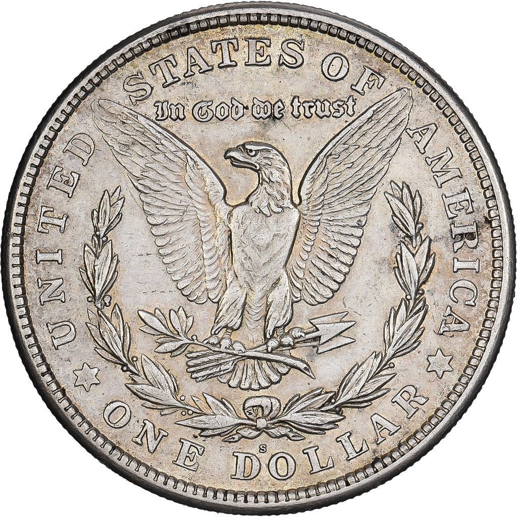 United States, Dollar, Morgan Dollar, 1921, San Francisco, Silver, AU(50-53)