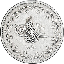 Turcja, Abdul Mejid, 20 Kurush, 1255, Qustantiniyah, Srebro, VF(30-35), KM:675