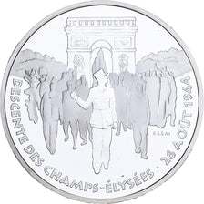 Moneda, Francia, Libération de Paris, 100 Francs, 1994, ESSAI, FDC, Plata