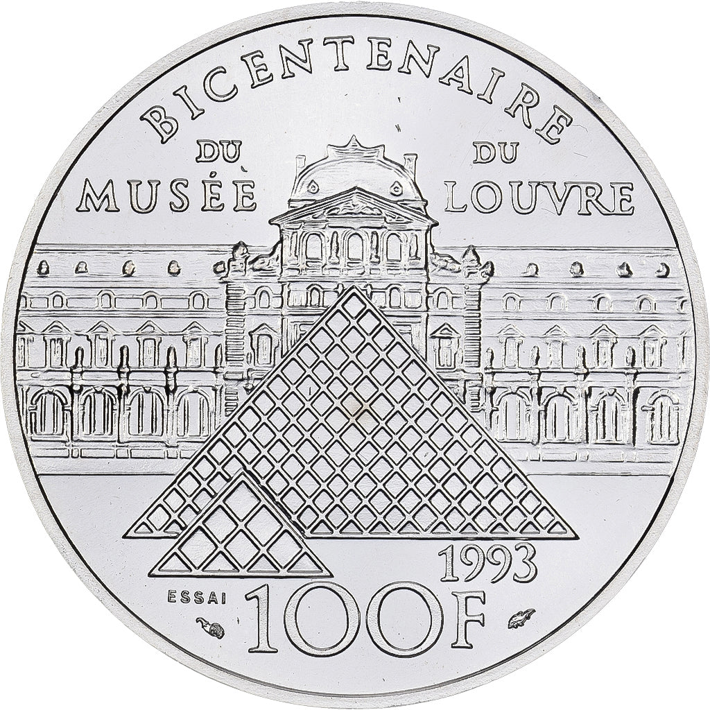 Münze, Frankreich, Victoire Samothrace, Bicentenaire du Musée du Louvre, 100