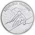 France, 100 Francs, Albertville - Alpine Skiing, 1989, ESSAI, Silver, MS(65-70)