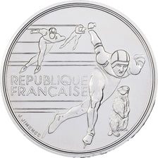 Francja, 100 Francs, Albertville - Patinage de vitesse, 1990, Monnaie de Paris