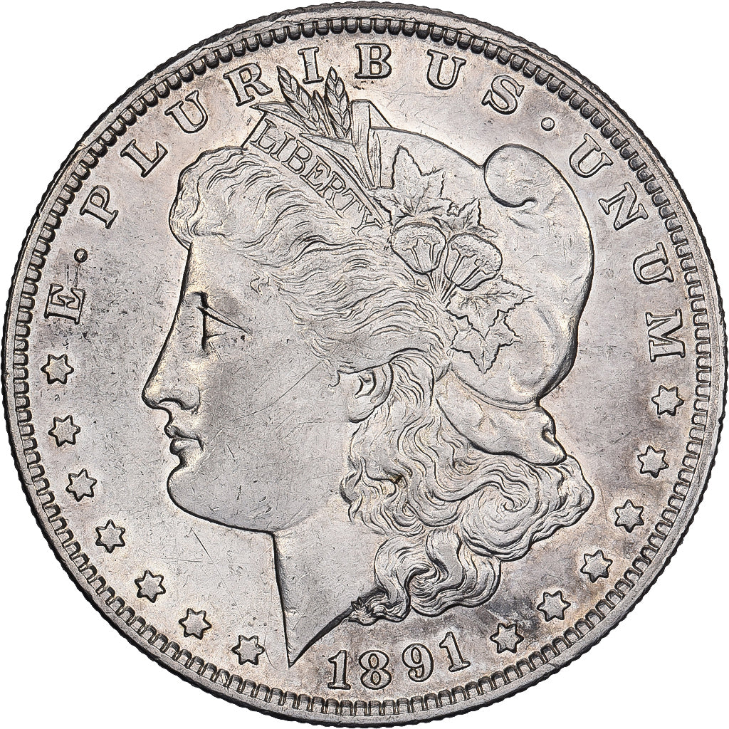 États-Unis, Dollar, Morgan Dollar, 1891, U.S. Mint, Argent, SUP, KM:110