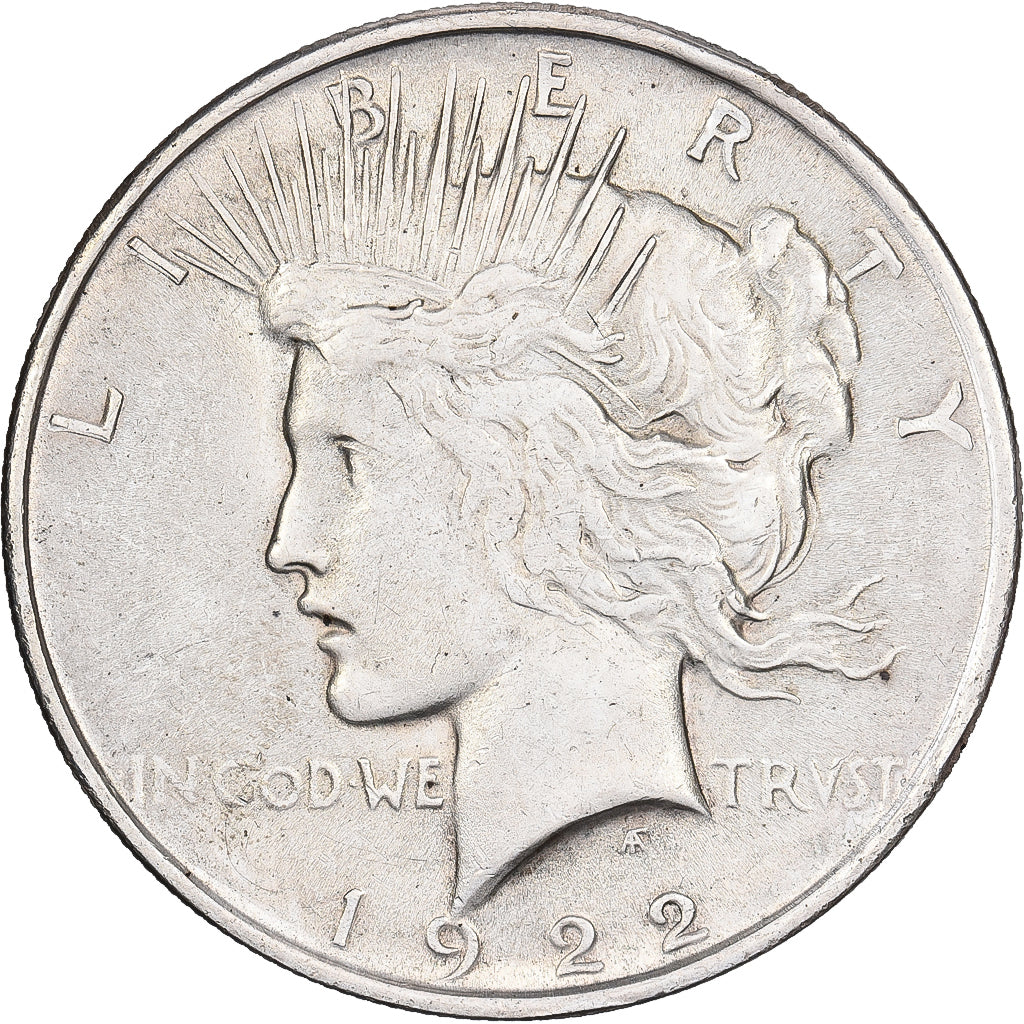 USA, Dollar, Peace Dollar, 1922, Philadelphia, Srebro, EF(40-45), KM:150