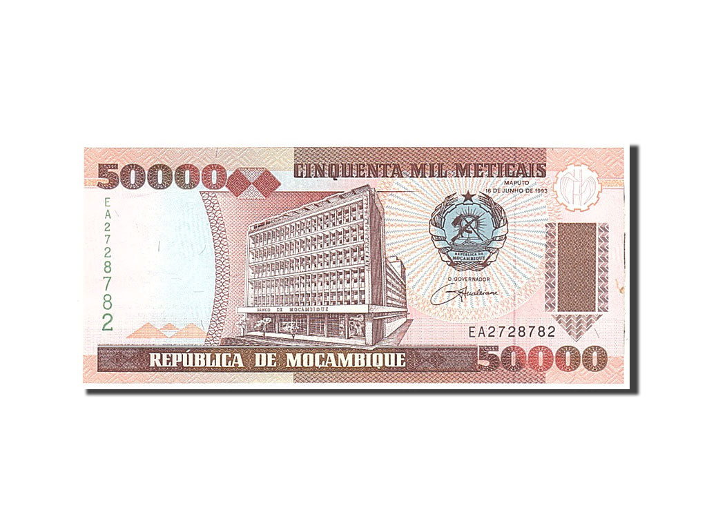 Banknote, Mozambique, 50,000 Meticais, 1993, 1993-06-16, KM:138, UNC(63)
