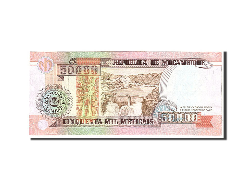 Billet, Mozambique, 50,000 Meticais, 1993, 1993-06-16, KM:138, NEUF