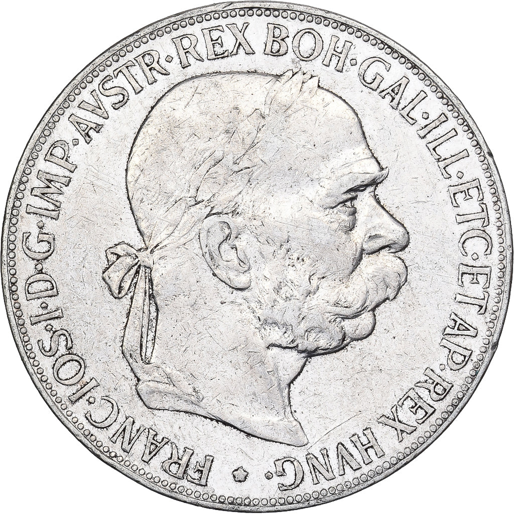 Austria, Franz Joseph I, 5 Corona, 1900, Argento, BB, KM:2807