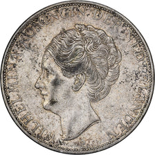 Paesi Bassi, Wilhelmina I, 2-1/2 Gulden, 1933, Argento, BB, KM:165