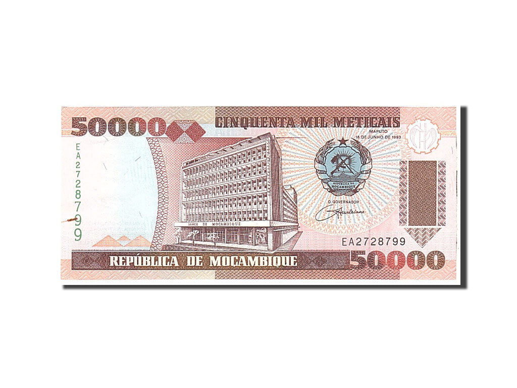 Banknote, Mozambique, 50,000 Meticais, 1993, 1993-06-16, KM:138, UNC(65-70)