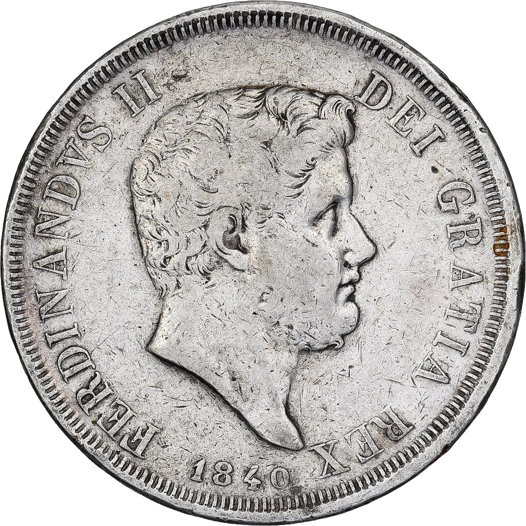 Italia, 120 Grana, 1840, Argento, MB, KM:c.153b
