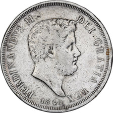 Italia, 120 Grana, 1840, Argento, MB, KM:c.153b