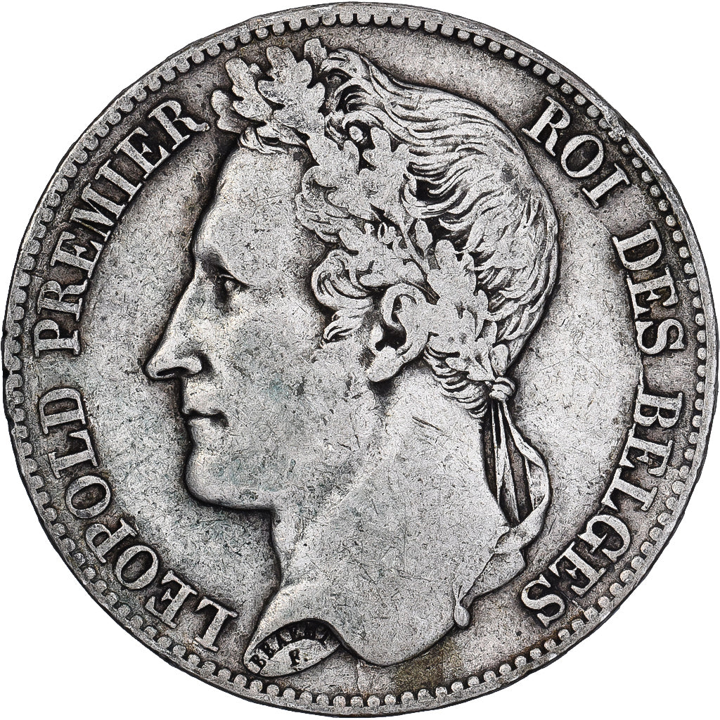 Belgium, Leopold I, 5 Francs, 5 Frank, 1848, Silver, VF(30-35), KM:3.2