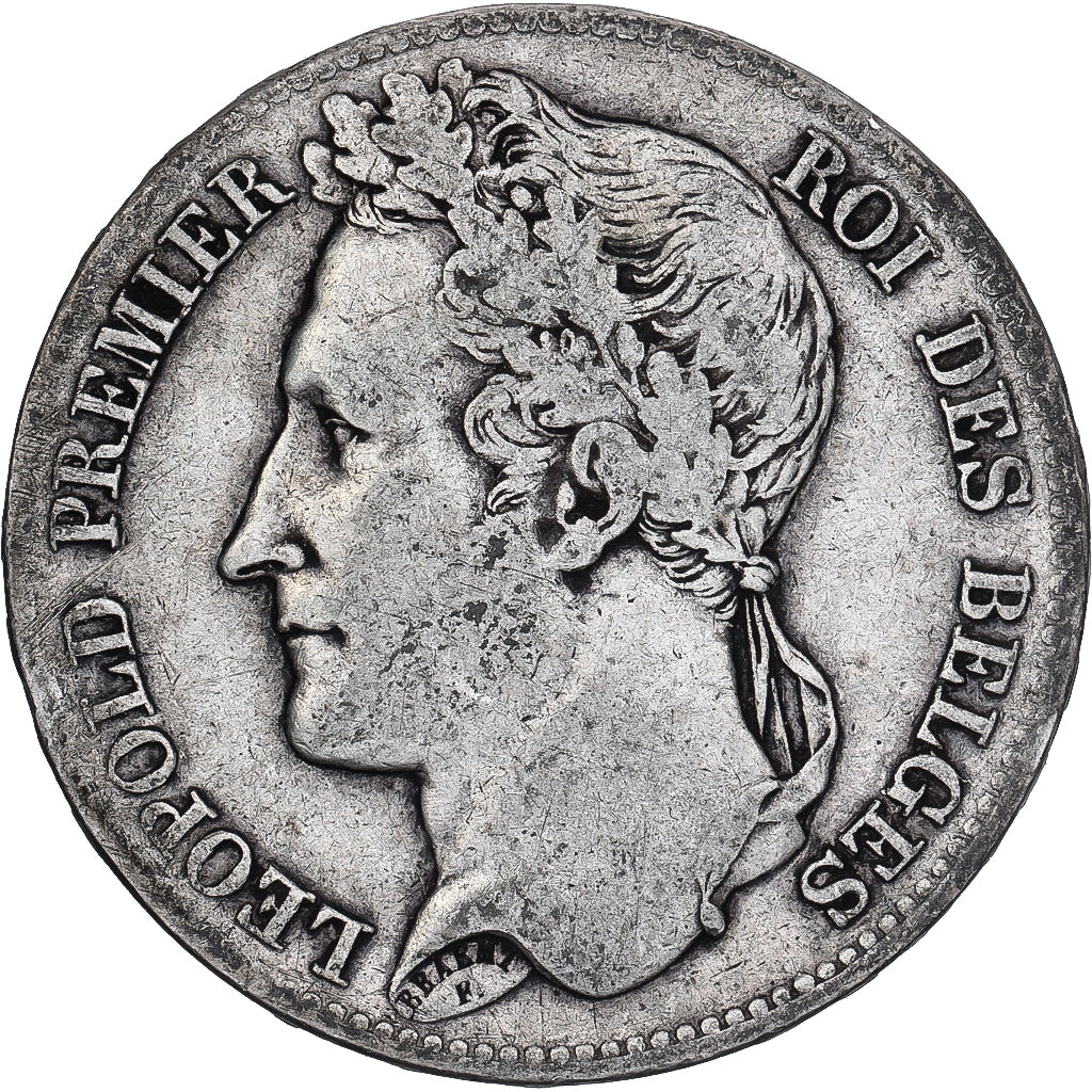 Belgia, Leopold I, 5 Francs, 5 Frank, 1848, Srebro, VF(30-35), KM:3.2