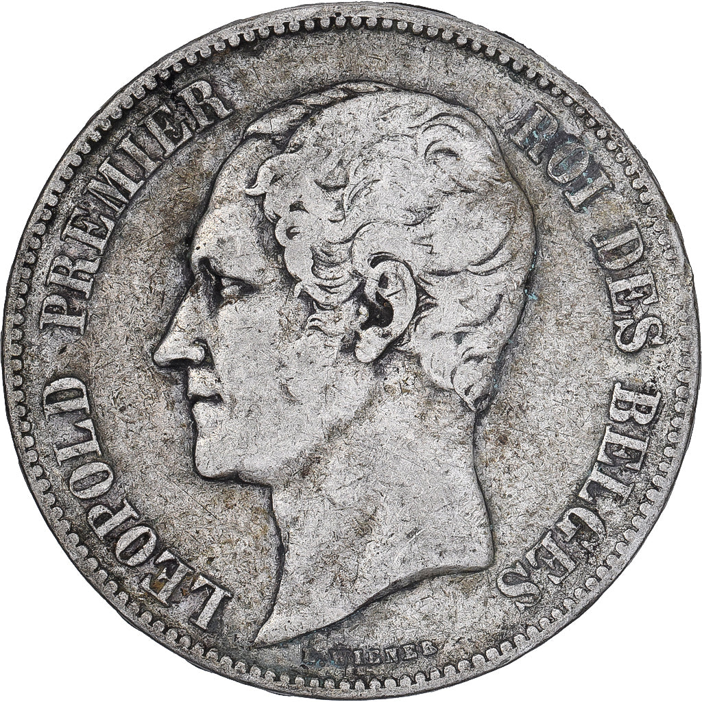 Belgique, Leopold I, 5 Francs, 5 Frank, 1851, Argent, TB, KM:17