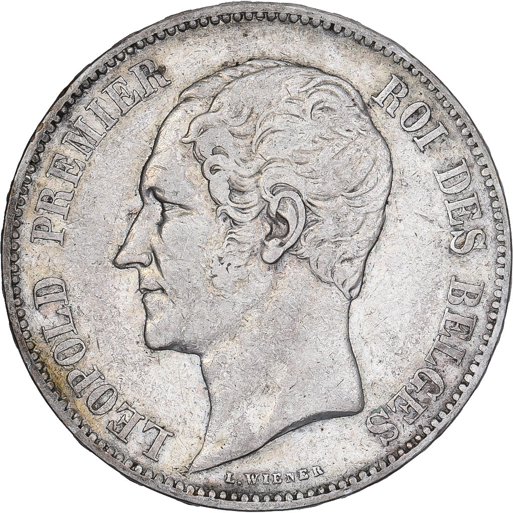 Belgique, Leopold I, 5 Francs, 5 Frank, 1851, Argent, TB+, KM:17