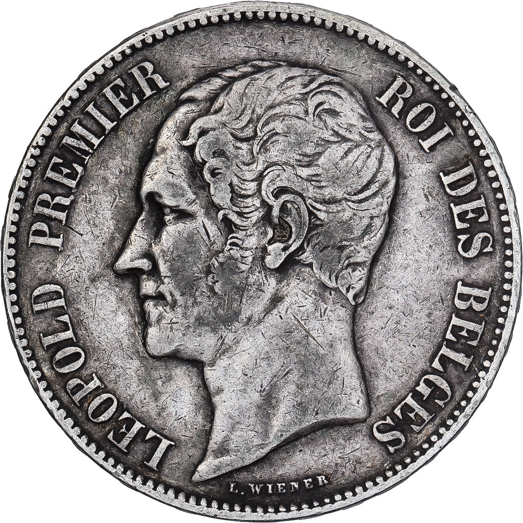 Belgique, Leopold I, 5 Francs, 5 Frank, 1852, Argent, TB+, KM:17
