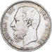 België, Leopold II, 5 Francs, 5 Frank, 1866, Zilver, FR+, KM:24