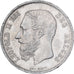 Belgio, Leopold II, 5 Francs, 5 Frank, 1868, Argento, BB+, KM:24