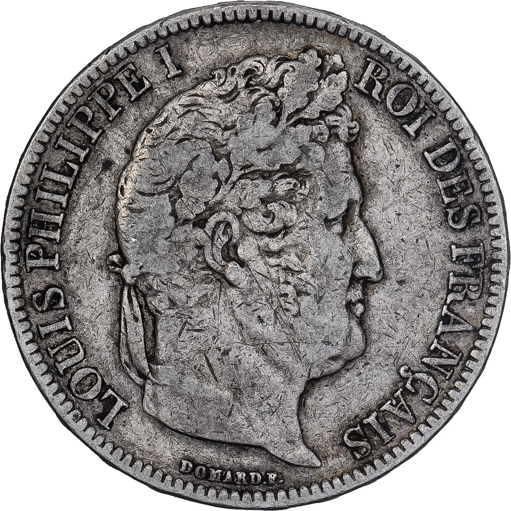 Francja, 5 Francs, Louis-Philippe, 1831, Bordeaux, Srebro, VF(30-35)