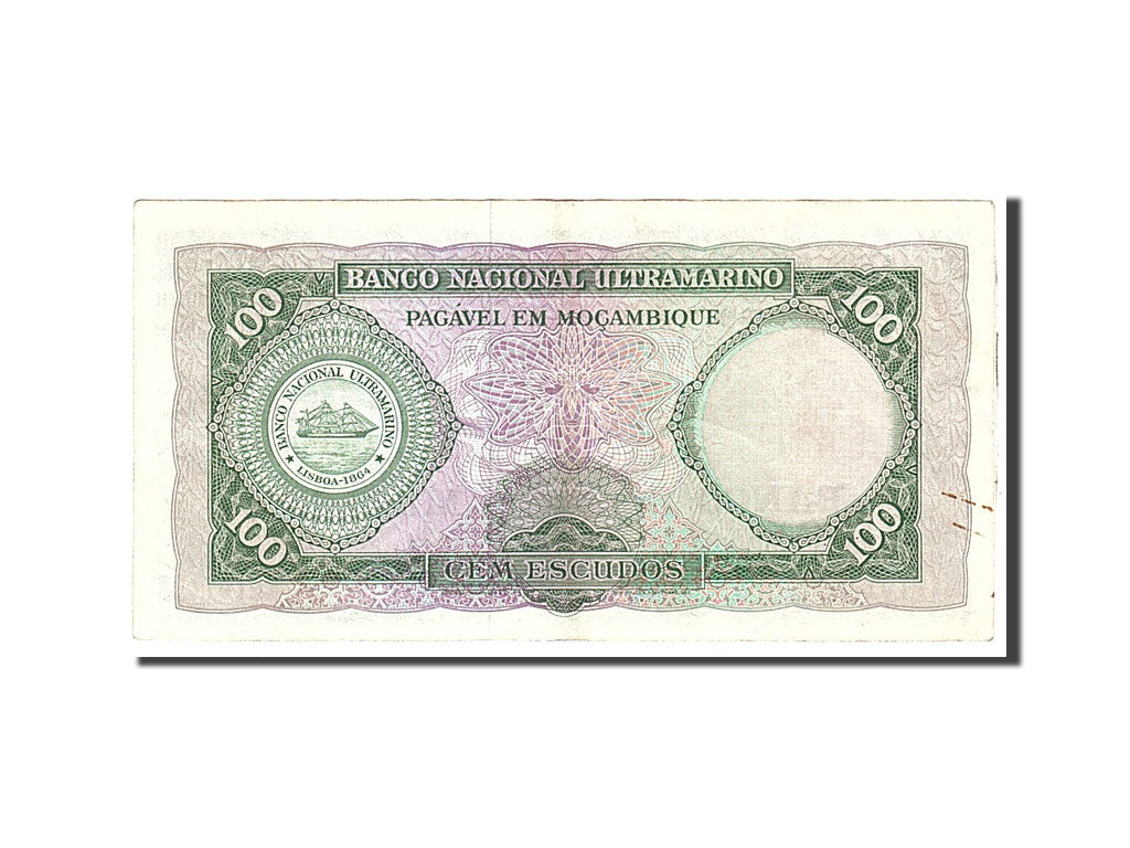 Banknote, Mozambique, 100 Escudos, 1961, 1961-03-27, KM:117a, EF(40-45)