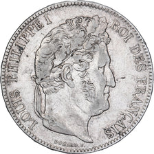 Francja, 5 Francs, Louis-Philippe, 1837, Lille, Srebro, EF(40-45), Gadoury:678