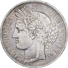 Francja, 5 Francs, Cérès, 1849, Paris, Srebro, VF(30-35), Gadoury:719