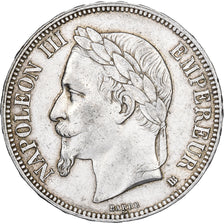 Frankreich, Napoleon III, 5 Francs, 1868, Strasbourg, Silber, SS+, Gadoury:739