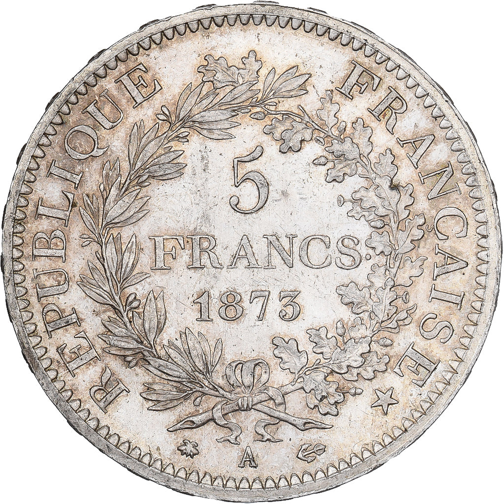 Francia, 5 Francs, Hercule, 1873, Paris, Argento, SPL-, Gadoury:745a, KM:820.1