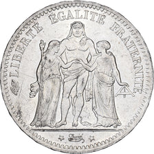 Moneta, Francja, Hercule, 5 Francs, 1875, Paris, AU(55-58), Srebro, KM:820.1